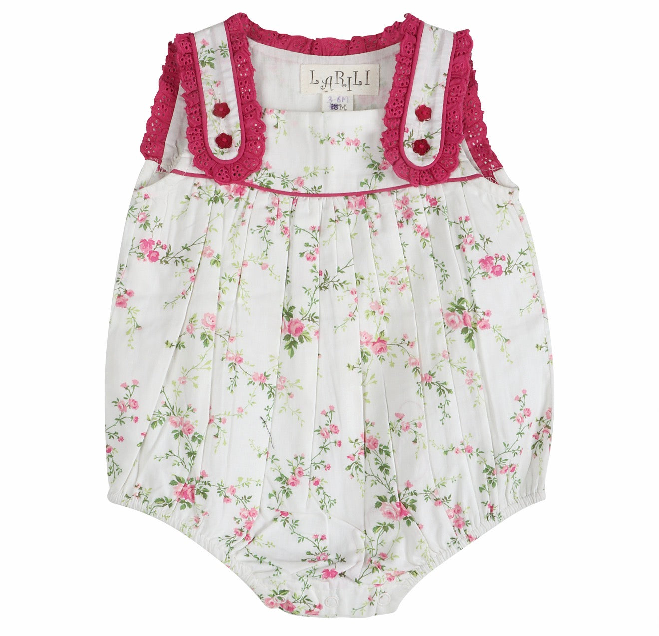 Victorian Rosebud Sleeveless Romper