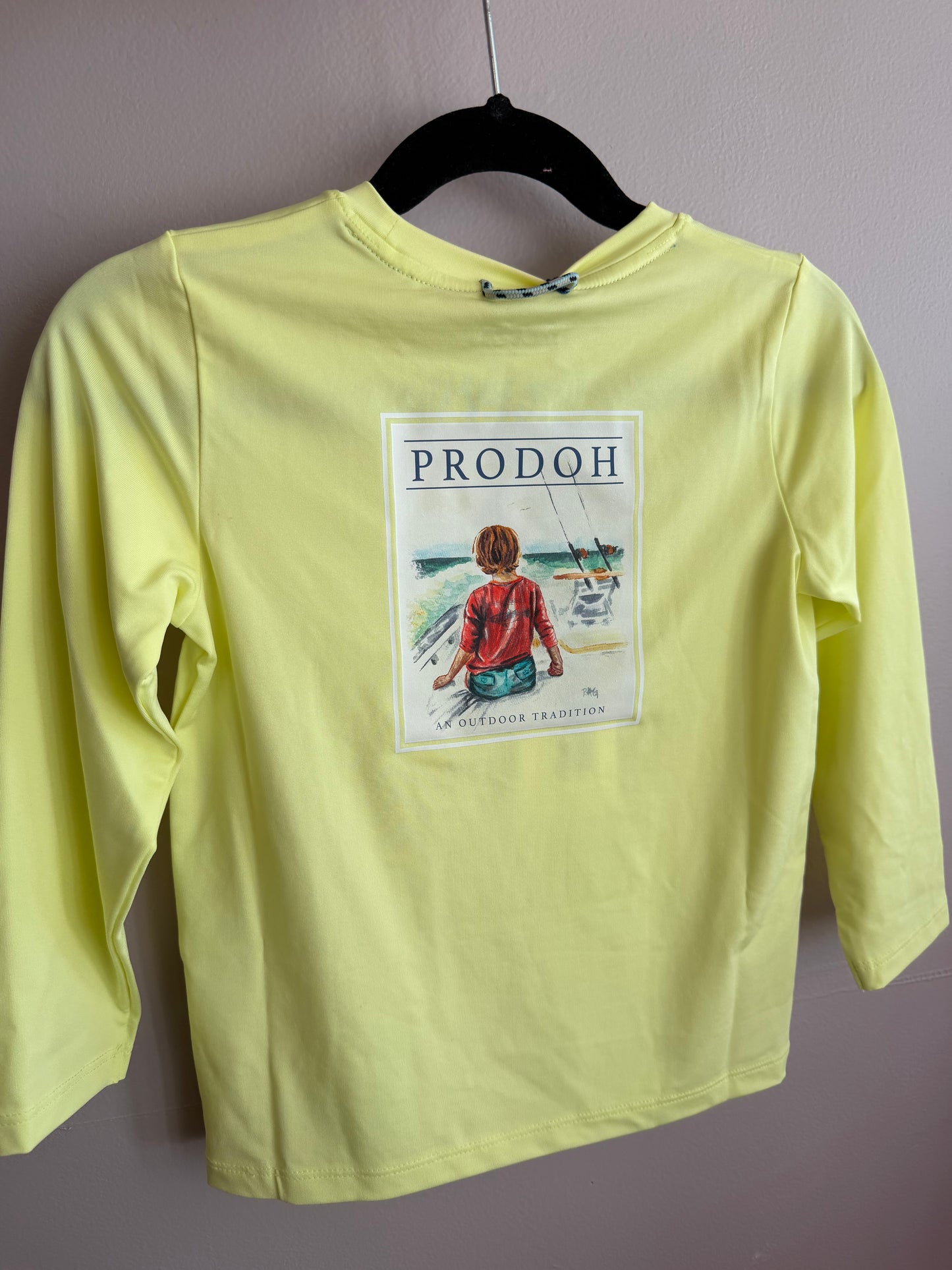 Kid's Pro Performance Long Sleeve T-shirt – Fishing Boy Art