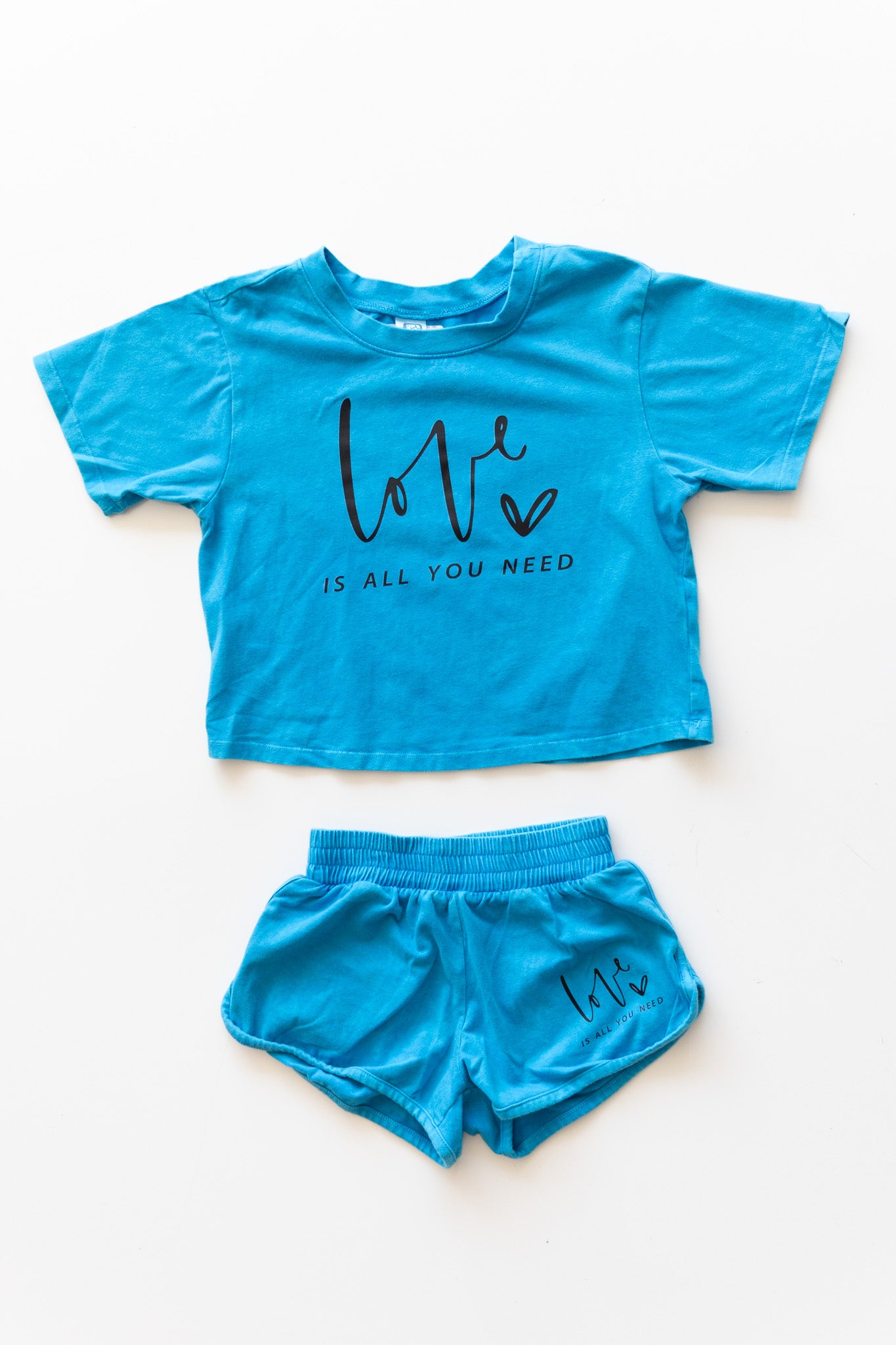 Turquoise Love is All you Need Tee