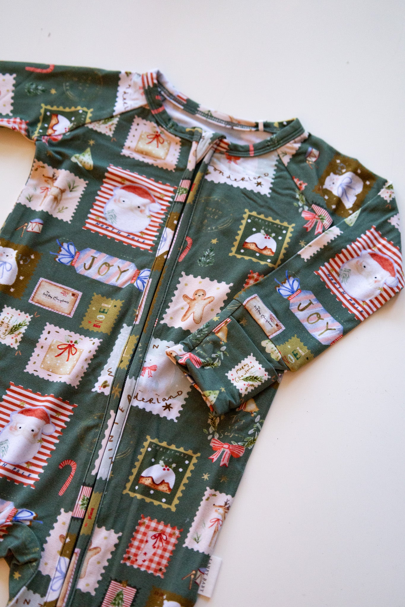 Christmas Stamps Convertible Romper
