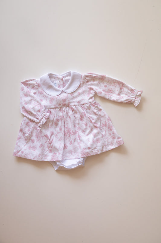 Pink Rose Garden L/S Dress