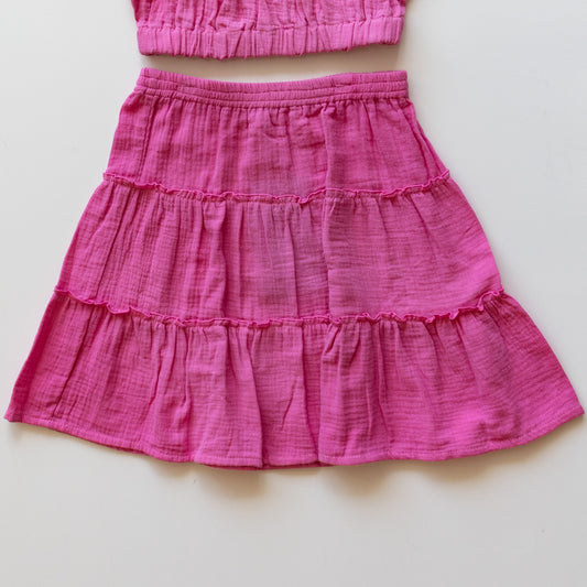 Pink Layered Skirt