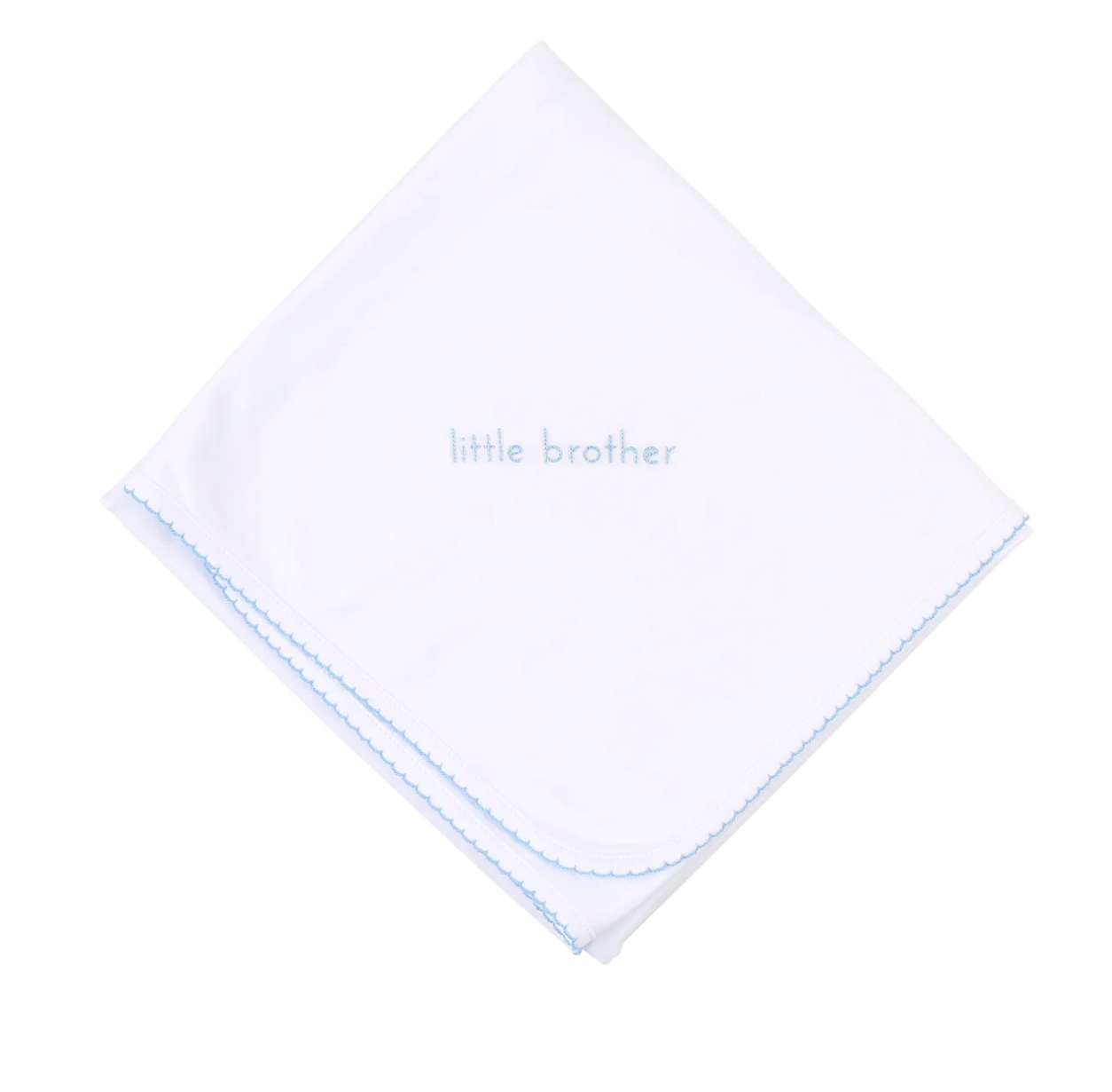 Little Brother/Sister Embroidered Receiving Blanket