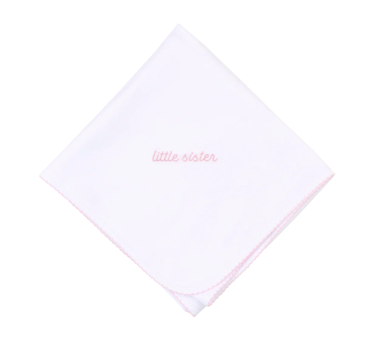 Little Brother/Sister Embroidered Receiving Blanket