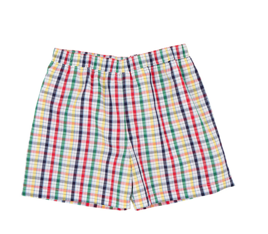 Shelton Shorts Potomac Plaid With Richmond Red