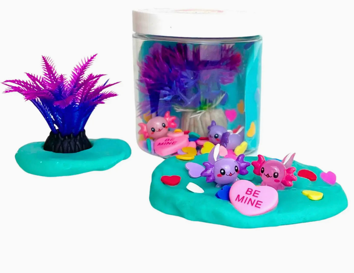 Valentine Axolotl "I Love You A Lotl" Mini Dough To Go