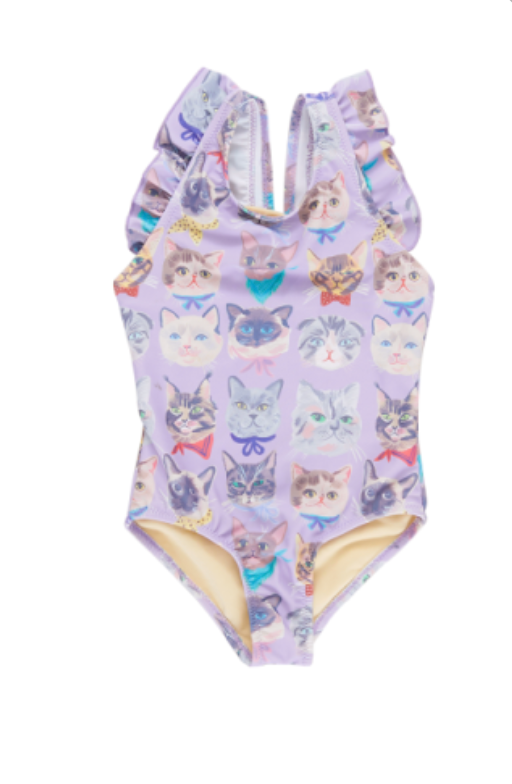 Liv Lavender Cool Cats Swimsuit