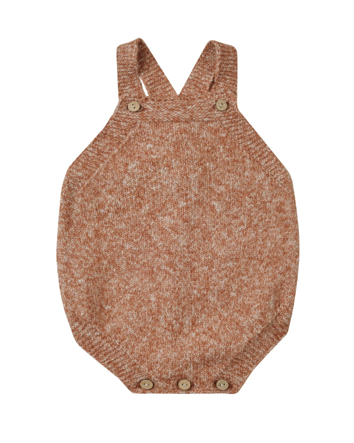 tatum romper || heathered clay