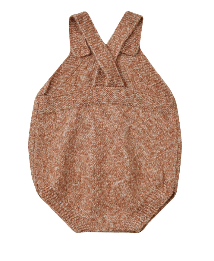 tatum romper || heathered clay