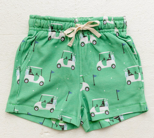 Golf Print Knit Shorts