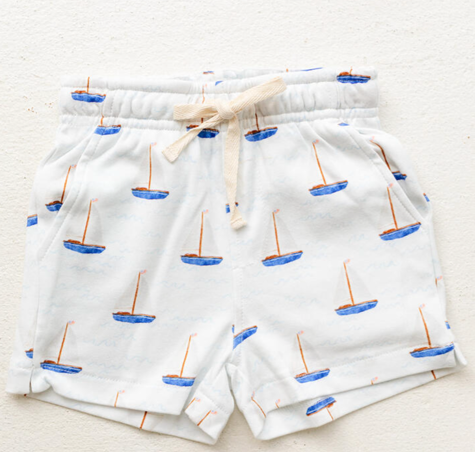 Sail Boat Knit Shorts