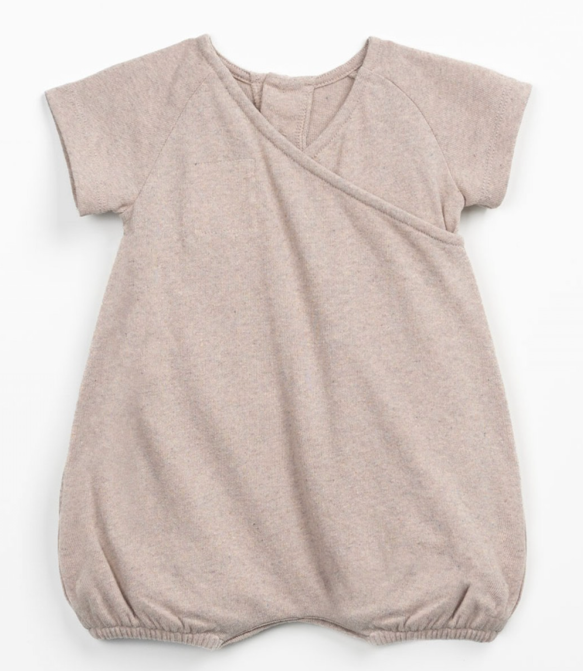 Tan Short-sleeved jumpsuit