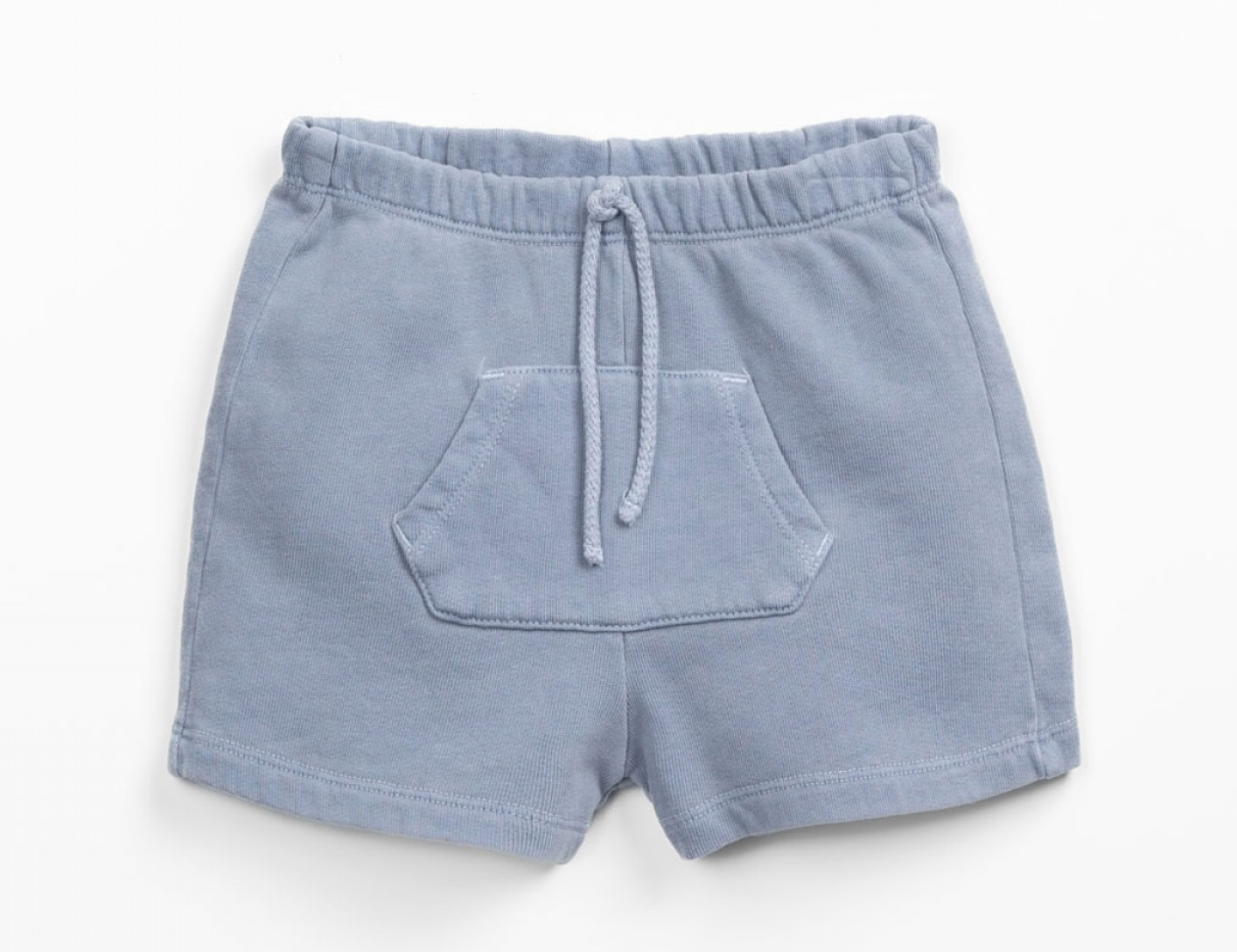 Blue Shorts in a mixture of natural fibers