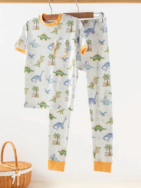 Dino-mite Birthday Organic Cotton Pajama Set