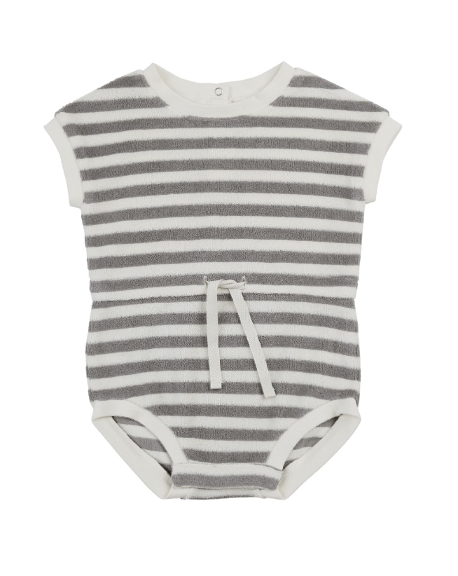 retro romper || retro stripe