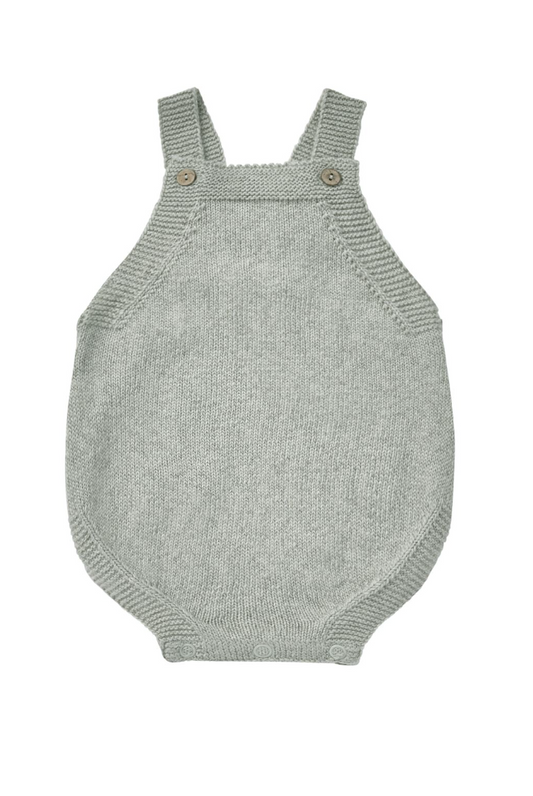 tatum romper || heathered sky