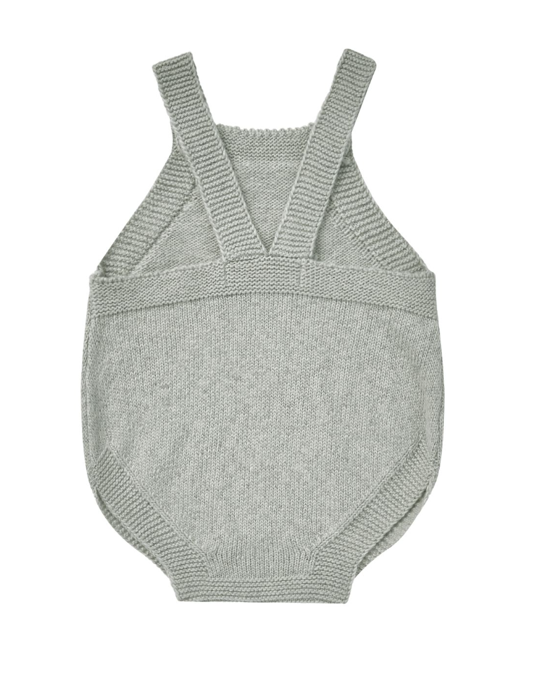tatum romper || heathered sky