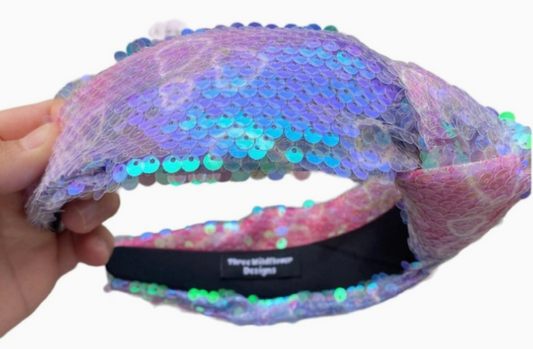 Purple Sequin Headband