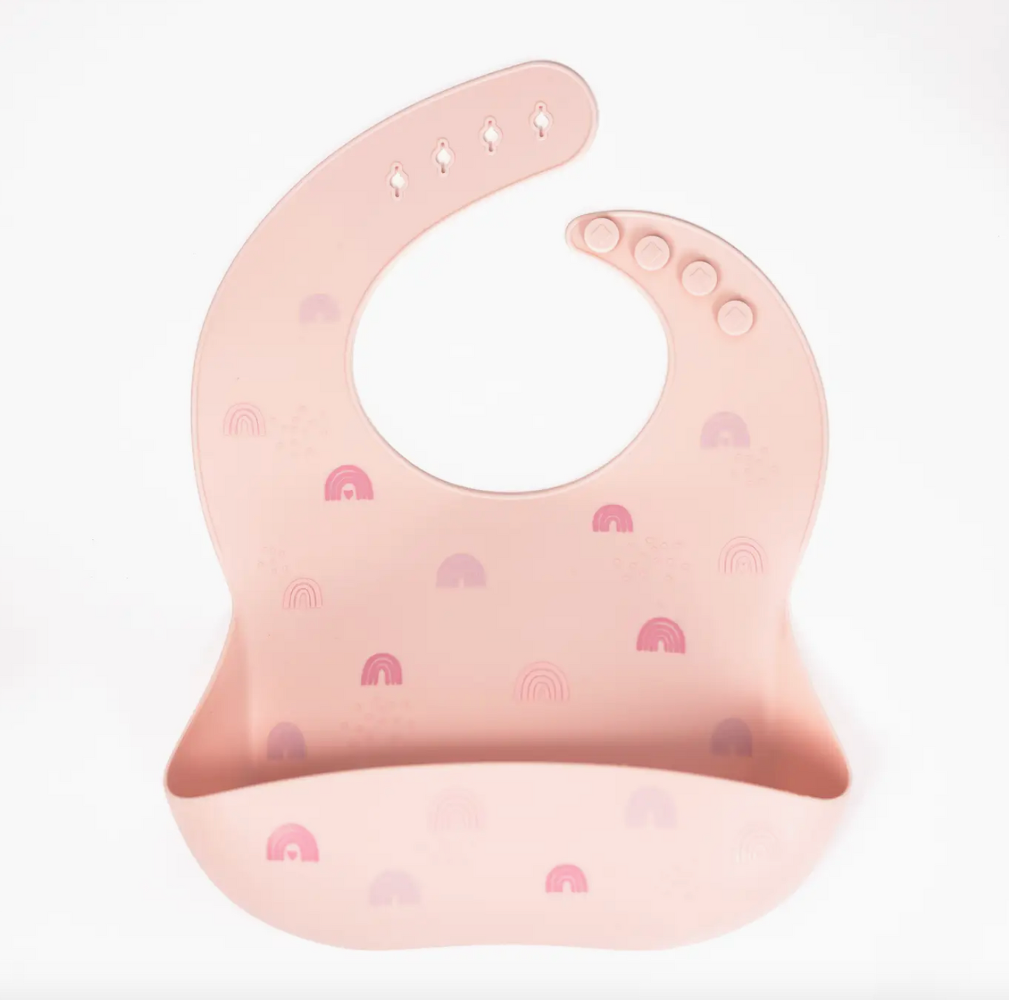Blush Rainbows Silicone Bib