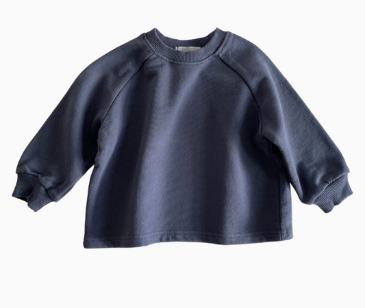 Marine Blue Cotton Sweatshirt