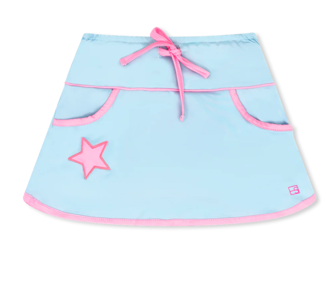 Cotton Candy Blue Tiffany Skort
