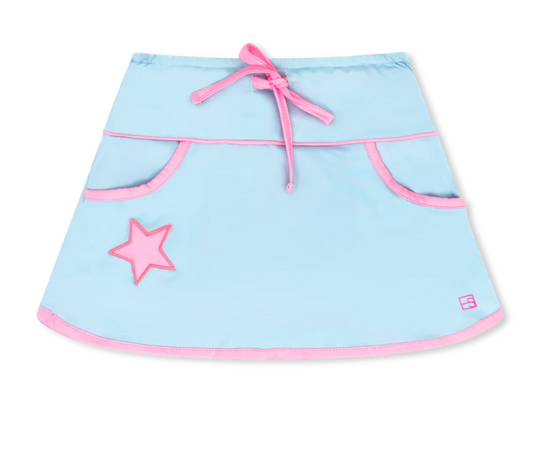 Cotton Candy Blue Tiffany Skort