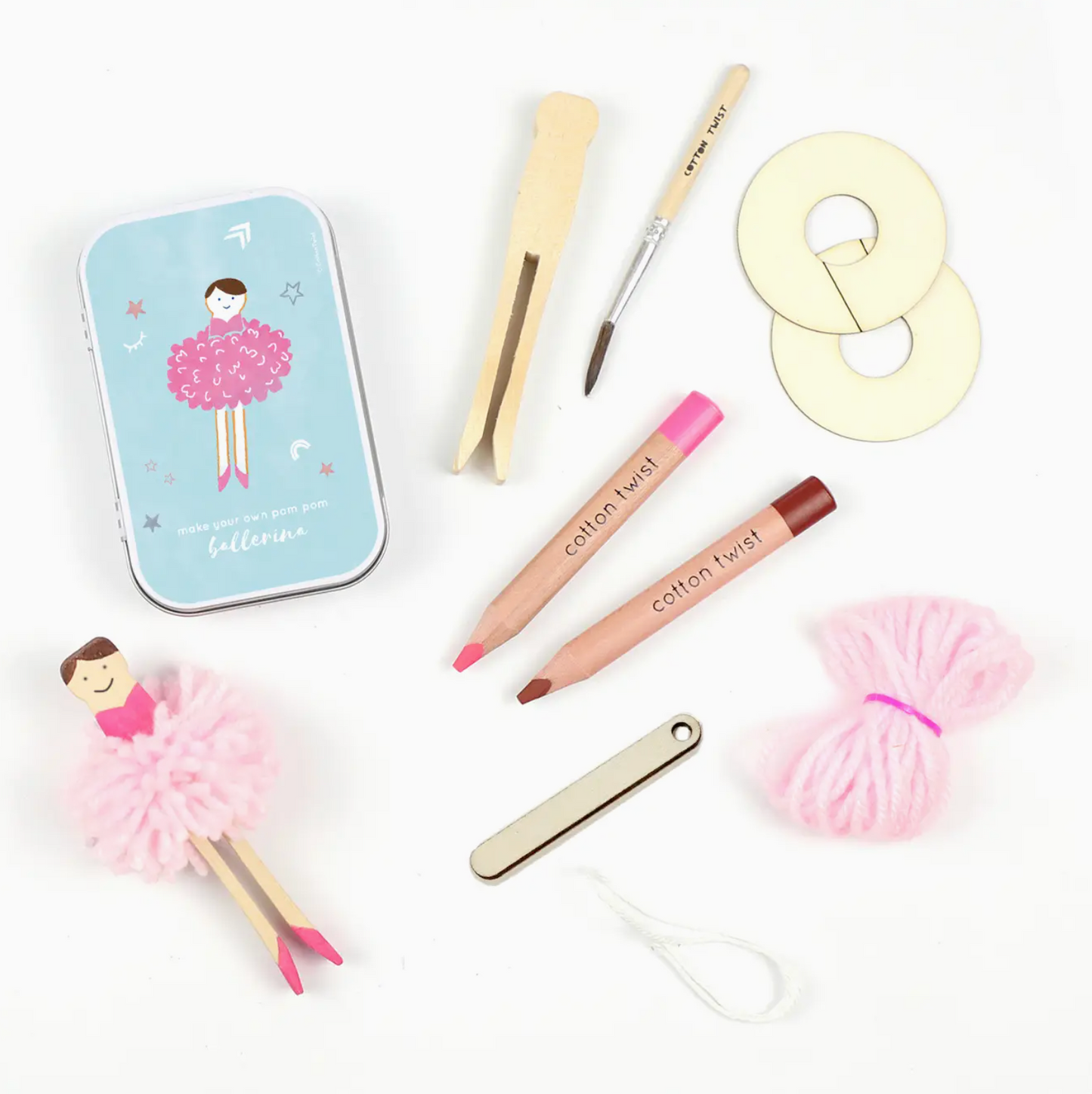 Make Your Own Pom Pom Ballerina Kit