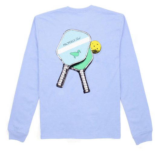 Boys Pickleball LS Light Blue