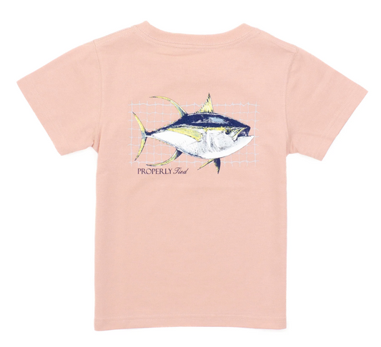 Boys Tuna Peach SS Tee