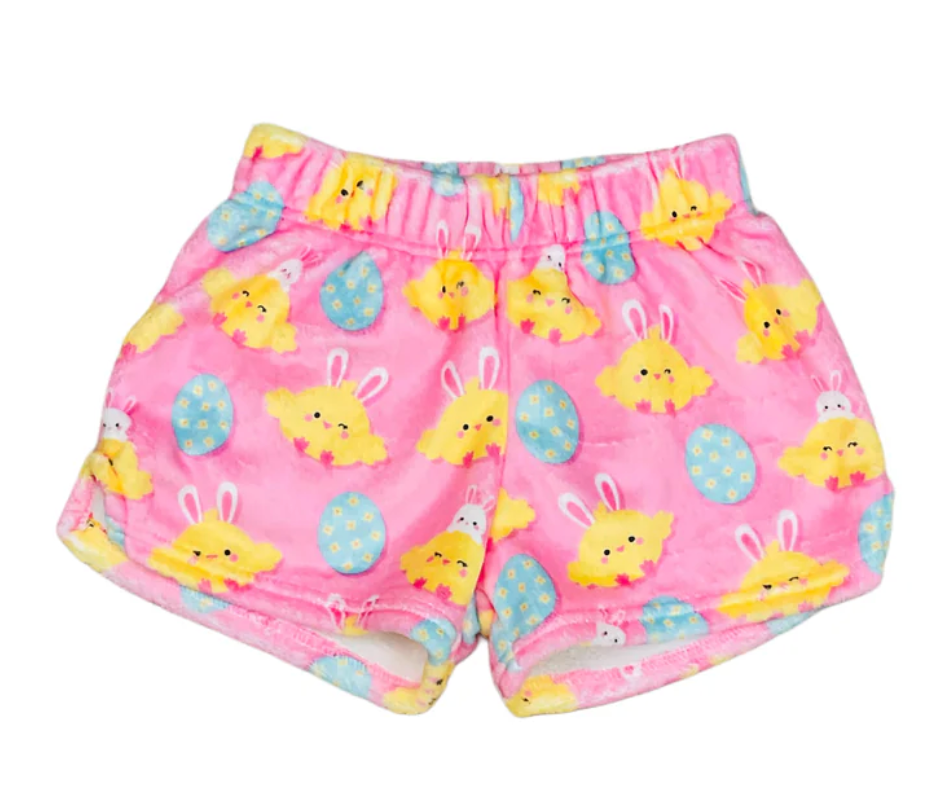 Hoppy Chicks Plush Shorts