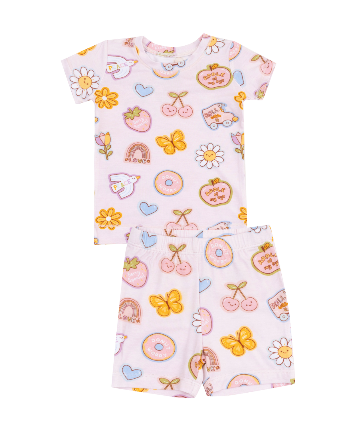 Groovy Vibes Short Loungewear Set