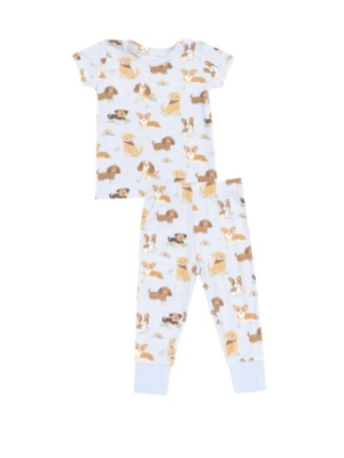 Best Friend Dogs Blue S/S Loungewear Set