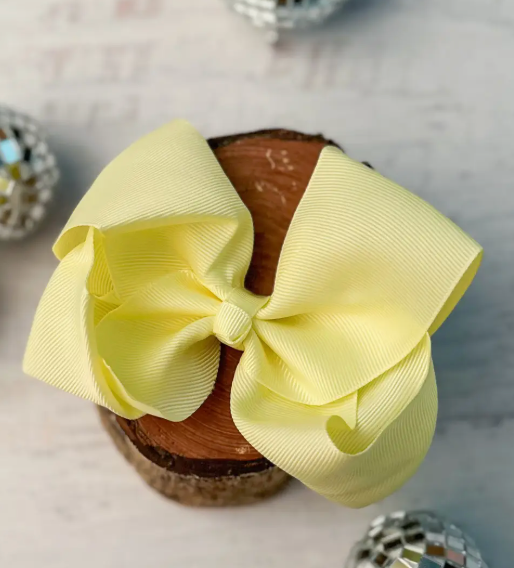 Essential Grosgrain Hair Bow - Alligator Clip - 4"