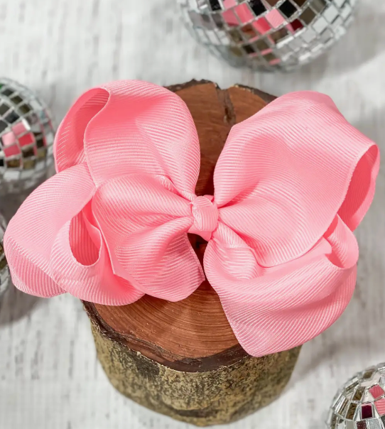 Essential Grosgrain Hair Bow - Alligator Clip - 4"