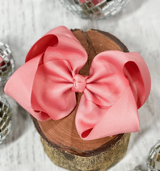 Essential Grosgrain Hair Bow - Alligator Clip - 4"