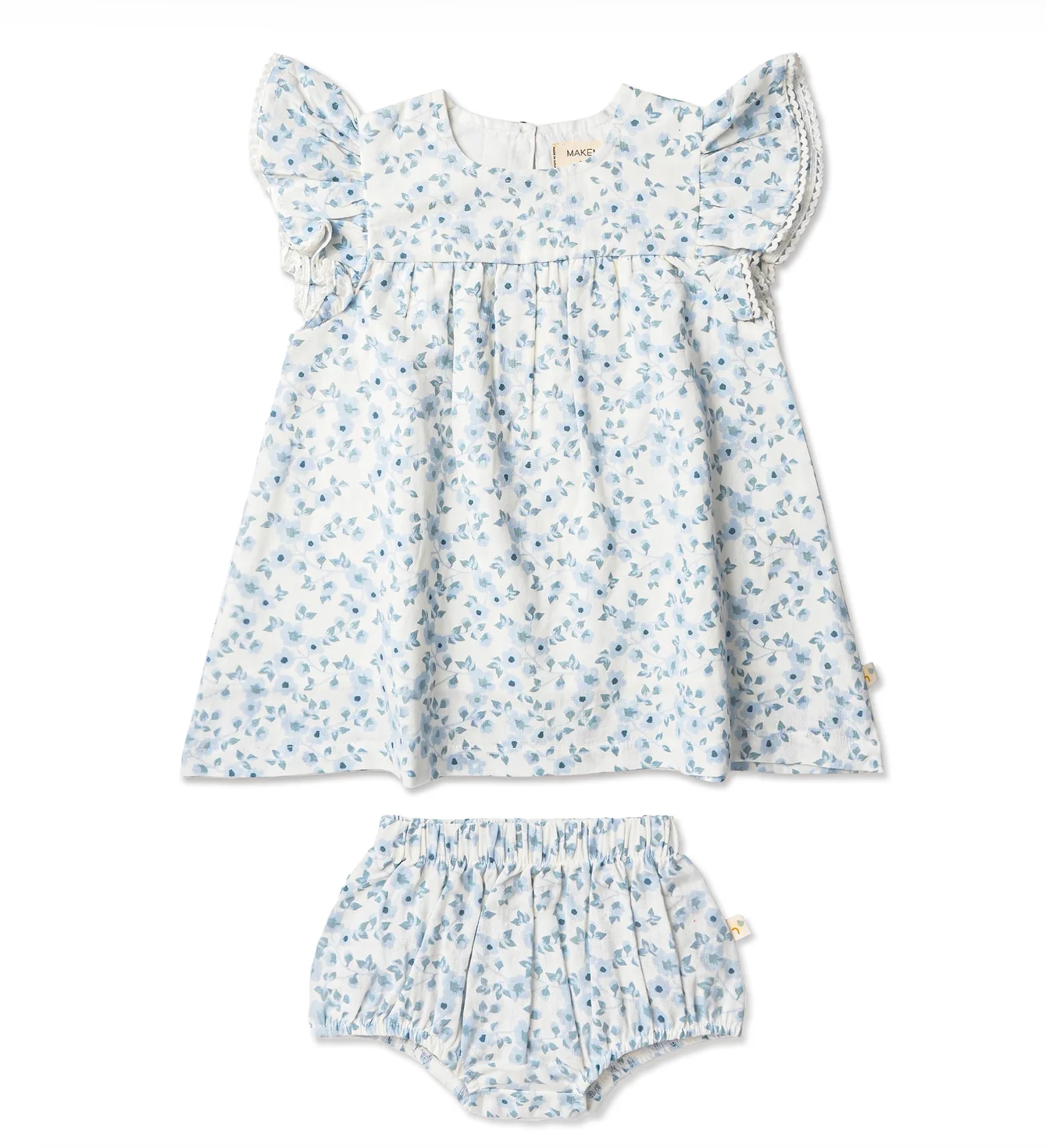Blue Vine Organic Flutter Sleeve Dress