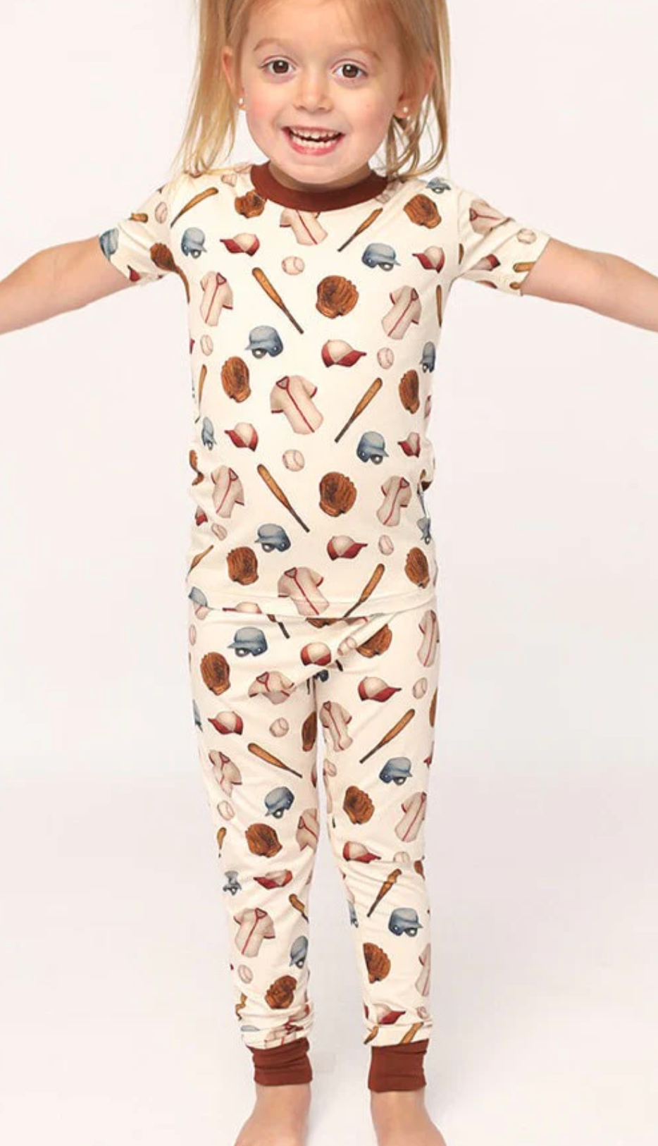 Baseball Bamboo PJ Set