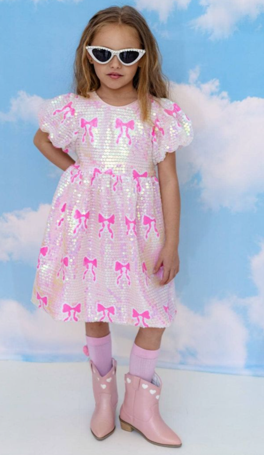 Sequin Bow Dress