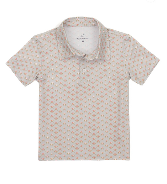 Boys Inlet Polo Baseball Shield