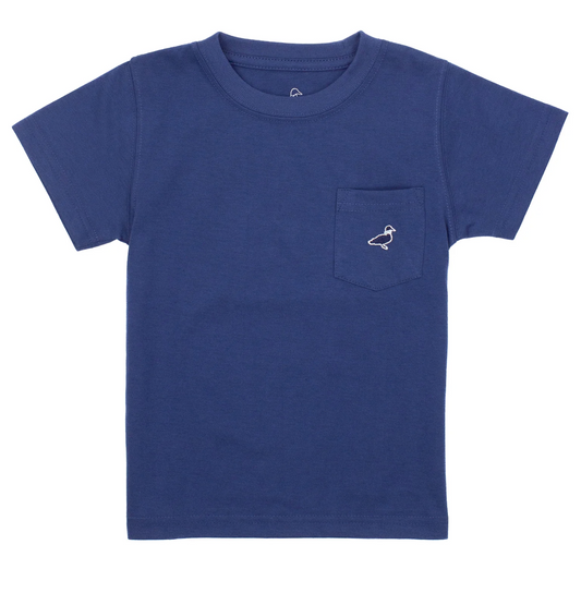 Boys Parker Pocket Tee SS River Blue