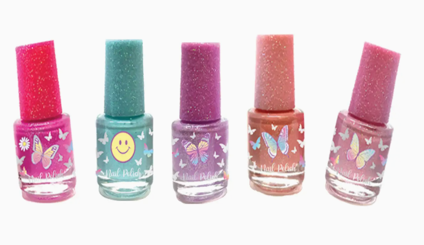5 Day Nail Polish, Tie Dye Butterfly