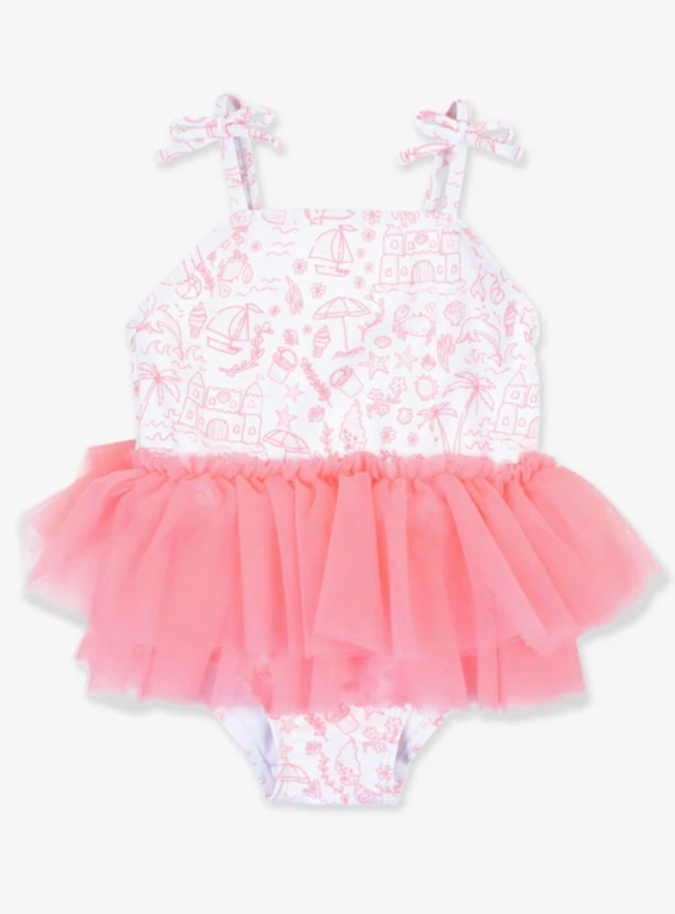 By the Seaside Tulle Skirted One Piece