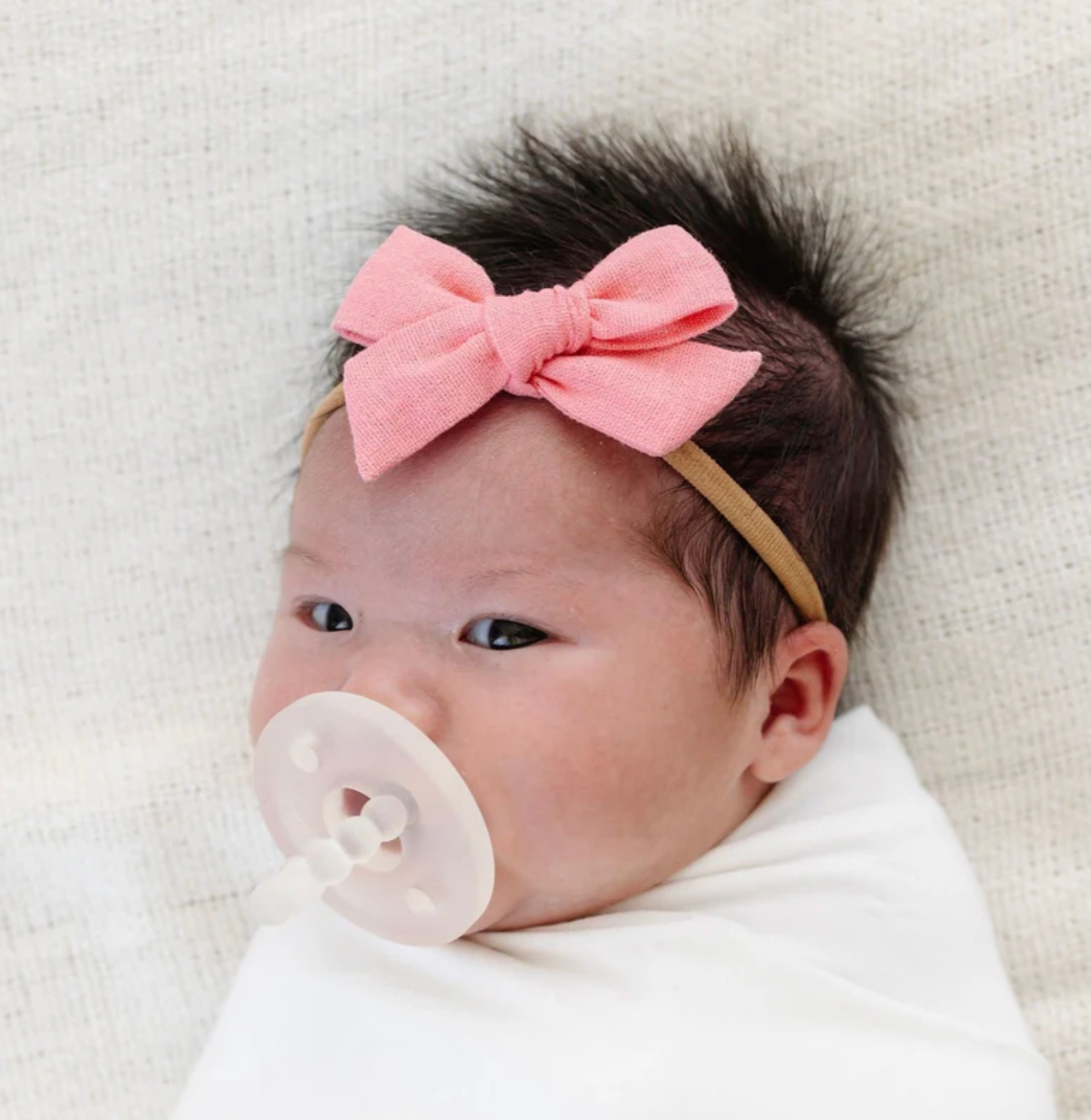 Medium Linen Bow Headband