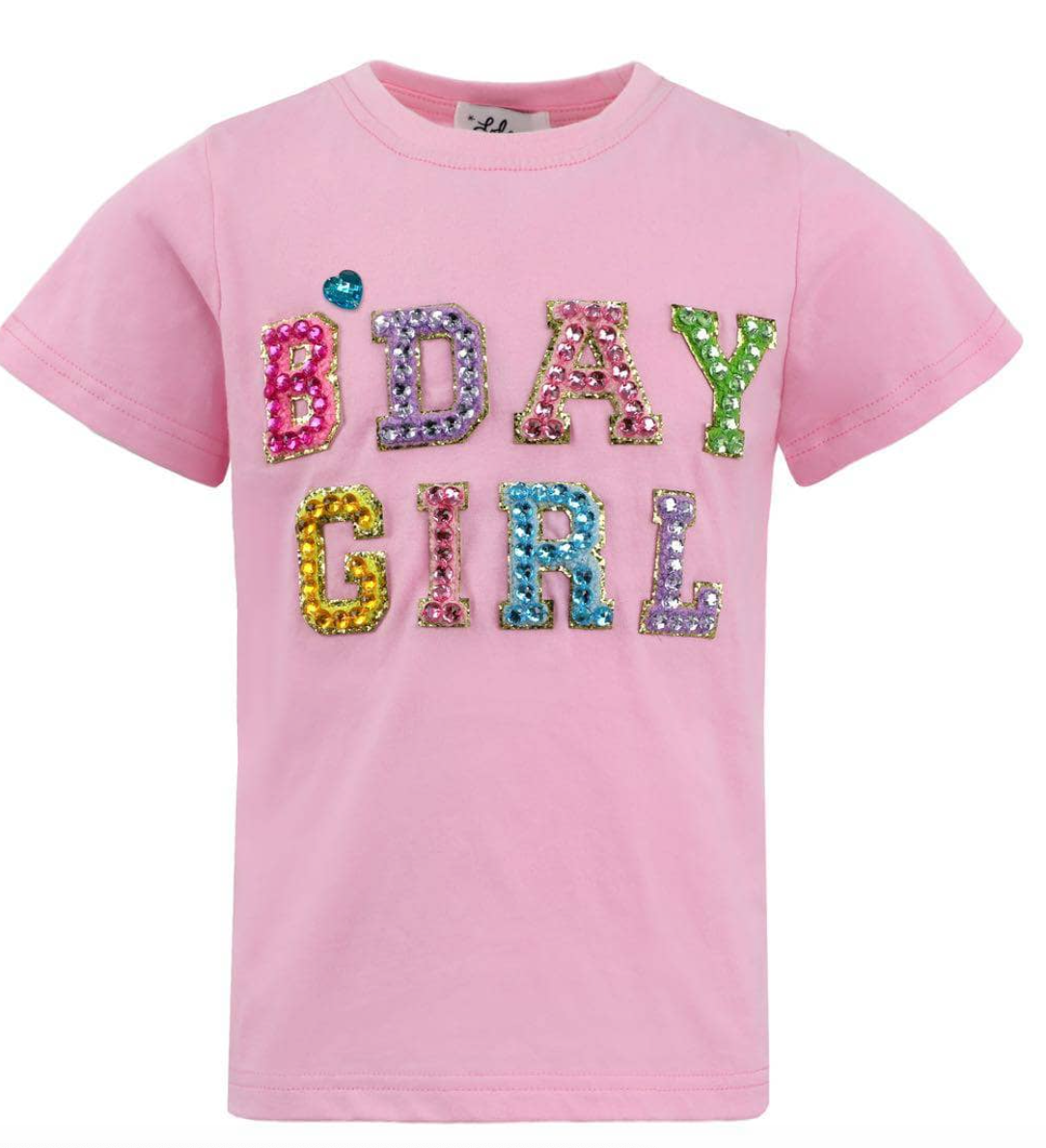 Pink Birthday Girl Gem T-Shirt