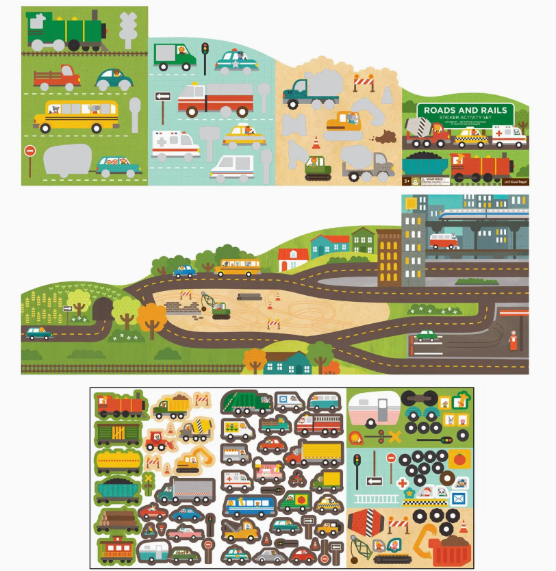 Roads & Rails Sticker Activity Set