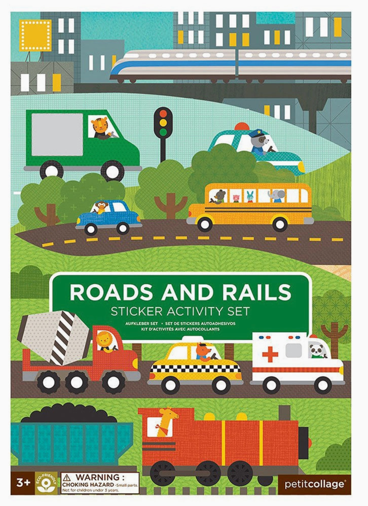 Roads & Rails Sticker Activity Set