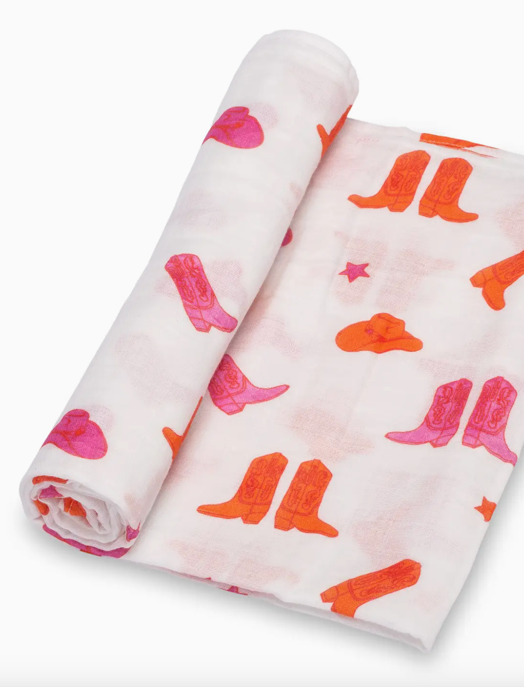 Life Is Better in Pink Boots Baby Swaddle Blanket