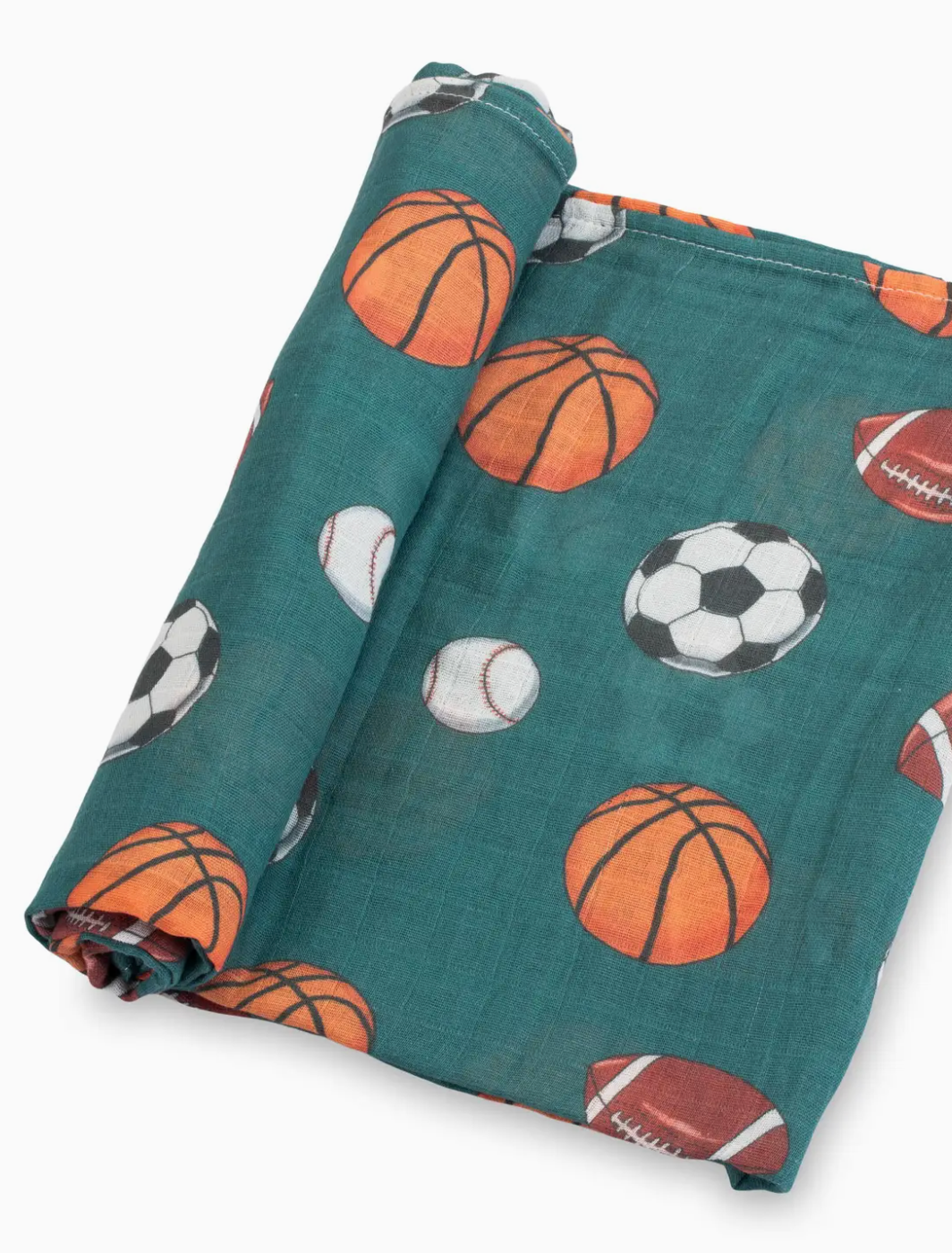 Little Athlete Sporty Theme Baby Swaddle Blanket