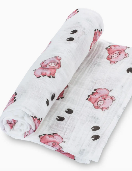 Oink Oink Baby Swaddle Blanket