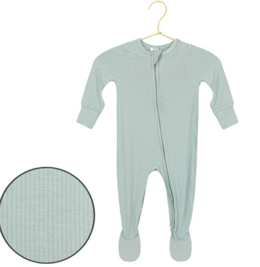 Bailey Ribbed Premie Zipper Footie
